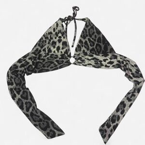 SHEIN Black and White Cheetah Print Top